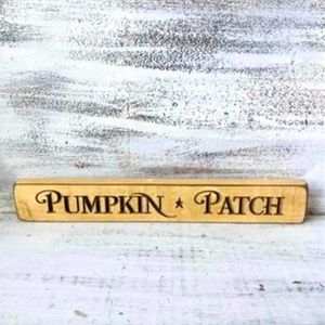 *Pumpkin Patch Engraved Block, 12” NEW
